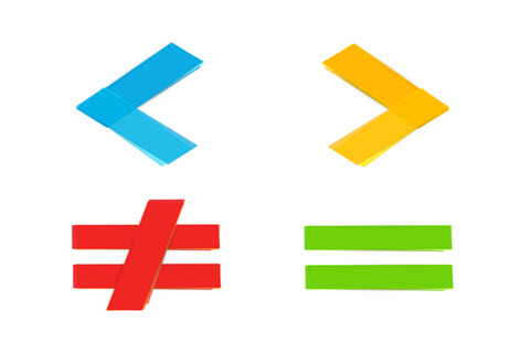 Picture of Relational math symbols